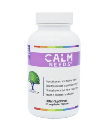 CalmNeeds Promote Calm and Positive Mood - Formula Contains Vitamins B6 magnesium L-theanine 5-HTP and GABA 60 Veggie Capsules