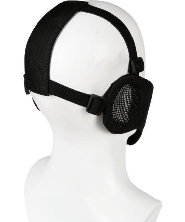 OAREA Tactical Airsoft Mask | Half Bottom Metal Steel Mesh | Elite Ear Protection for Paintball & Outdoor Activities - Buy Online on GoSupps.com