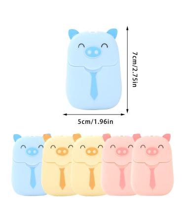 Buy MyTAYT 300 Portable Mini Soap Leaves - Travel-Friendly Soap Sheets in Pink Yellow & Blue | Ideal for Hiking Camping & Outdoor Adventures - Buy Online on GoSupps.com