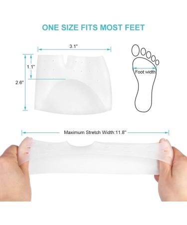 Metatarsal Gel Pads for Forefoot Pain Relief | Breathable Air Holes | Comfortable Support for Metatarsalgia | 1 Pair - Buy Online on GoSupps.com