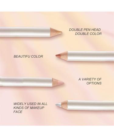 miduoidn Double-Headed Highlight Pencil Women Brightener Stick for Beginners Face Eyeshadow Eyeliner Pen Cosmetics Facial - Buy Online on GoSupps.com