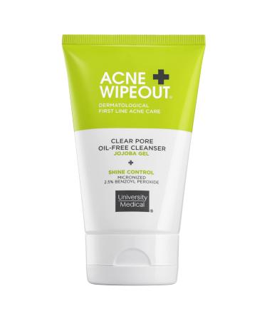 Acne Wipeout Oil-Free Pore Cleanser - Gentle Exfoliating Jojoba Gel