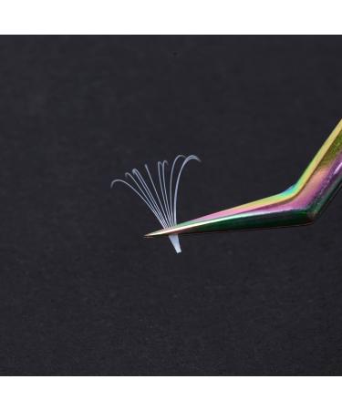 Colored 13mm White D Curl Easy Fan 0.07mm Eyelash Extensions - Self Premade Volume Lash Supplies - Buy Online on GoSupps.com
