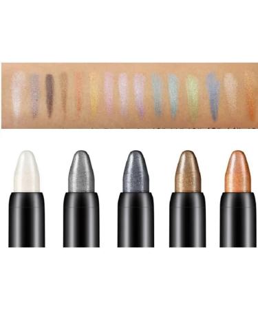 15 Colors Pearlescent Eyeshadow Pencil Waterproof Long Lasting Glitter Shimmer Eye Shadow Pen Eyeliner Stick Eyes Makeup Tools (Color : 5) - Buy Online on GoSupps.com