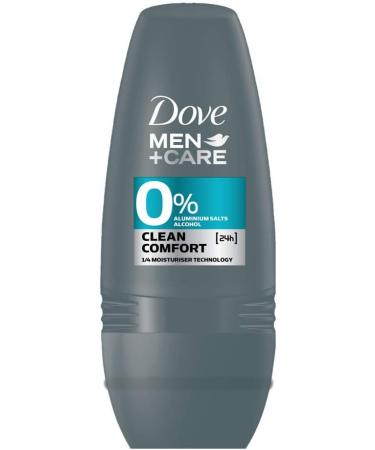  DOVE MEN + CARE Dove Men + Care Men's Deodorant Ball Clean Comfort Anti-Perspirant Protection 48 Hours (Pack of 6 x 50 ml) - Buy Online on GoSupps.com