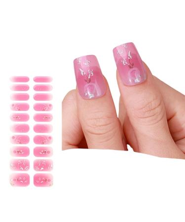 AJTUTUS Semi Cured Gels s Stickers Light Required s Polish Strips Gels Strips s Decortions for Party Wedding