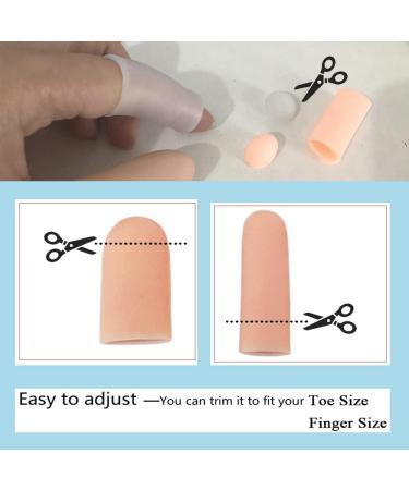 14 Pcs Beige Silicone Finger Protectors for Trigger Finger, Arthritis, Blisters & Pain Relief - Buy Online on GoSupps.com