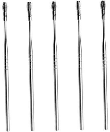 Spring Ear Spoon Set - Stainless Steel Ear Wax Scraper & Cleaner Tool for Earwax Removal by Healvian (5pcs) - Buy Online on GoSupps.com