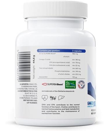  OSAVI Osavi Super Krill Oil 1180mg - 60 softgels - Buy Online on GoSupps.com