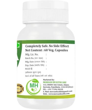 Morsan Healthcare Punarnava Capsules (Boerhaavia Diffusa) 500mg 60 Veg Capsules | Herbal Wellness Supplement for Natural Kidney & Liver Support | Plant-Based Detox & Cleansing Formula | Pack of 1 - Buy Online on GoSupps.com