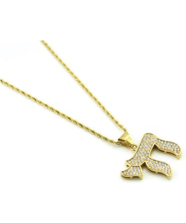 HAPINARY Rhinestone Necklace Necklaces Jewelry Necklaces Beach Clavicle Chain Fashion Necklace Pendant Diamond Man Hebrew - Buy Online on GoSupps.com