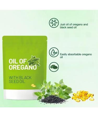 Oregano oil and black seed oil natural plant essence nourishes the body from within to maintain good condition and radiate vitality and vitality - Buy Online on GoSupps.com