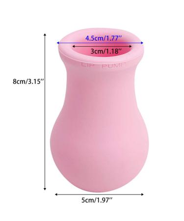 MonLiya Lips Enhancer Plumper Device - Pink Vase Type | Lip Pump Enlarger for Fuller, Bigger, Sexy Lips | Silicone Natural Pout Mouth Tool - Buy Online on GoSupps.com