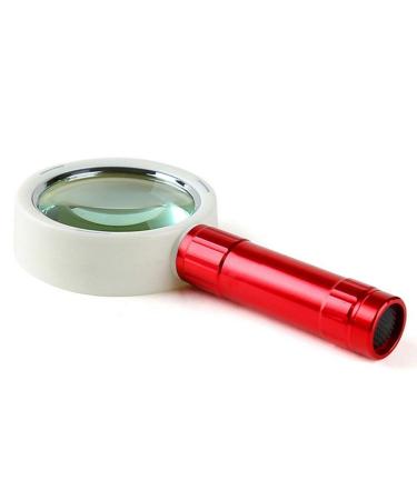 Glass 75mm Handheld Lens Dual Lens 10XLED Reading Magnifier Made in China