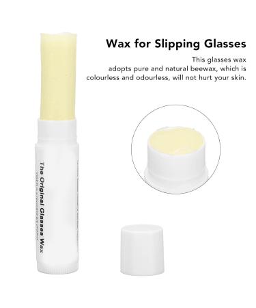 Natural Beeswax Eyeglass Wax for Sunglasses Frames - Odorless Non-Slip Easy to Use Slimmer Container - Perfect Eyewear Care Solution - Buy Online on GoSupps.com