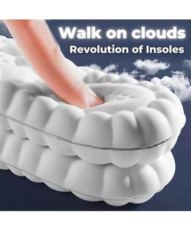 4D Cloud Technology Insoles - Super Soft Memory Foam Comfort for Men & Women | Optimal Foot Protection - Sizes 9-12 (Gray - Buy Online on GoSupps.com