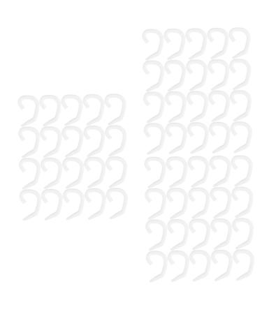 Besportble 60 pc. Extension Face cover Ear hook holder hook earremes clothes rack cable buckle face cover eargings s hook ear protection tape white extend ear-expander