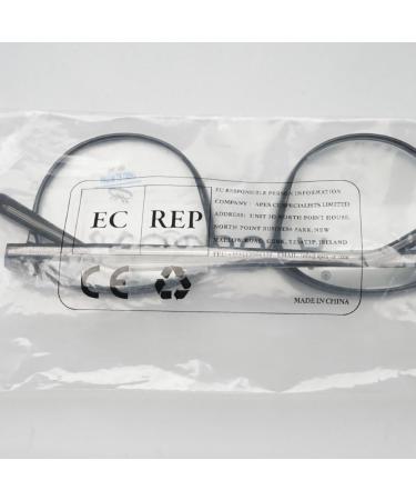 Koosufa Retro Blue Light Filter Glasses - Ultra Light TR90 Frames for Women | Anti-Fatigue Computer & Gaming Glasses with Case - Transparent Gray - Buy Online on GoSupps.com