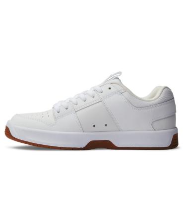 DC Shoes Men's Lynx Zero-Leather Shoes for Men Sneaker 44 EU White White Gum