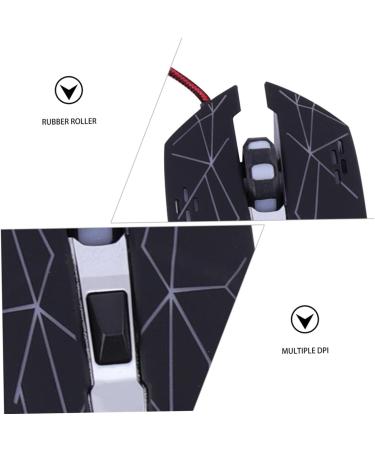 minkissy Gaming Mouse Optical Computer Rgb Gaming Corded Ergonomic Gamer Mute Gaming Game Mice Mouse for Laptop Wired Led Game Mouse Mechanical Metal Brushed Bottom Plate V6 - Buy Online on GoSupps.com