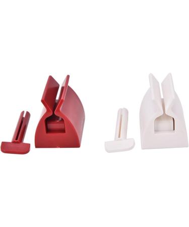 UTENEW Rolling Tube Toothpaste Squeezer Dispenser Toothpaste Seat Holders 2 Pack Standing Up Toothpaste Tubes - Buy Online on GoSupps.com