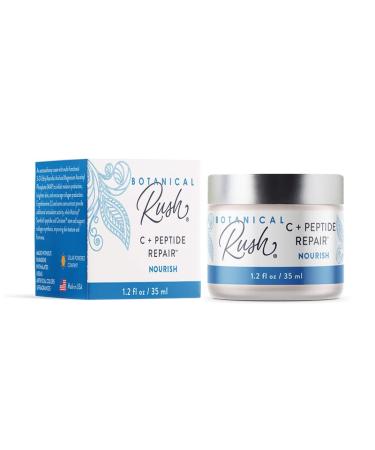 C+ Peptide Repair Cream Powerful C+ Peptide And Stem Cell Cream For Age-defying Beauty Skin-smoothing And Inhibiting Melanin Production For All Skin Types 1.2 Oz Bottle