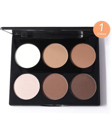 Three-dimensional brightening six-color repair powder high-gloss shadow repair powder nose shadow silhouette high nose bridge. (2#) - Buy Online on GoSupps.com