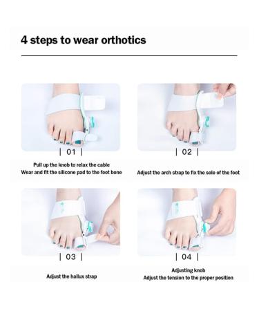 Bunion Corrector for Men & Women - Adjustable Toe Straighteners for Pain Relief | Day & Night Support - Buy Online on GoSupps.com