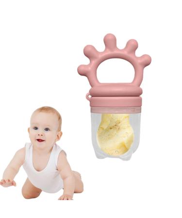 Freshy Toothing Pacifiers - Reusable Silicone Nipple Bite Toys & Fruit Feeders for Soothing Gums | Honhoha Rose Red - Buy Online on GoSupps.com