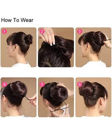 blonde Updo Hair Buns Hair Extensions Human Hair Scrunchie Clip in Ponytail Donut Chignons #613 Bleach Blonde Straight-Type B #613 Bleach Blonde - Buy Online on GoSupps.com