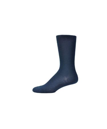 Simcan Comfeez Micro Acrylic Mid Calf Diabetic Sock (Navy L)