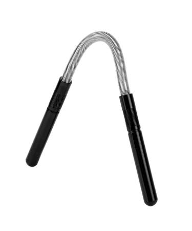 Spring bend epilator feather epilier tool face-hair remover stainless steel-beauty-feather thread tool cleaning Face-hair make-up (black)