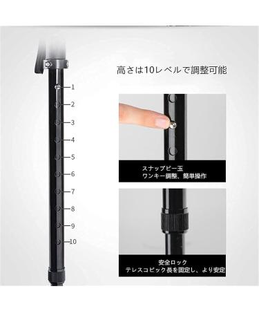 Canes Walking Stick with Side and Led Light Height Adjustable Lightweight Durable Elderly Comfy Grip Sticks Base Walking Aid for Arthritis Elderly Seniors Handicap Elegant - Buy Online on GoSupps.com