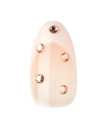 KISS TOM BACHIK x imPRESS Press-On Manicure Nail Kit - Style You Fancy Huh - Medium Almond Neutral Fake Nails with Prep Pad, Mini Nail File, and Cuticle Stick - Buy Online on GoSupps.com