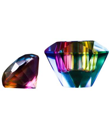 FRCOLOR Glass Cups with Lid Glass Mug with Lid Glass Mugs with Lids Glass Cup with Lid Shot Glass with Lid Dappen Dish Small Glass Dish for Monomer Glass Nail Monomer Dish Symphony Acrylic