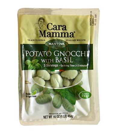 Mantova Basil Potato Gnocchi, 1 Pound (Pack of 6)