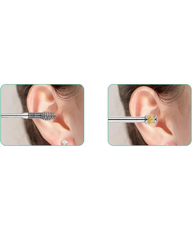 Innovative Spring Earwax Cleaner Tool Set - 6-in-1 Ear Wax Removal Kit - Reusable Ear Pick Tools - Yellow - Buy Online on GoSupps.com