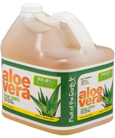 Organic Aloe Vera Juice - 128 fl. oz. (1 Gallon) | Soothing Hydration by Fruit of the Earth - Buy Online on GoSupps.com