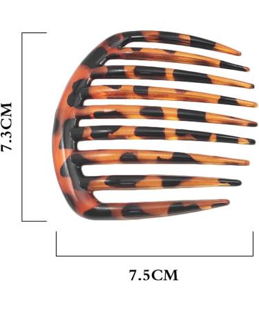 PREMJCROY French Twist Comb Set - 5 Pcs Retro Celluloid Hair Combs for Women and Girls - Buy Online on GoSupps.com