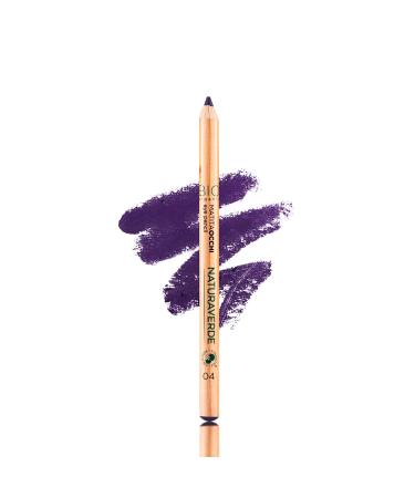 Naturaverde |Bio make-up-purple eye pencil made of organic material colorful eye pencil eye make-up women's make-up eye make-up cosmetics No. 04 Violet Viola