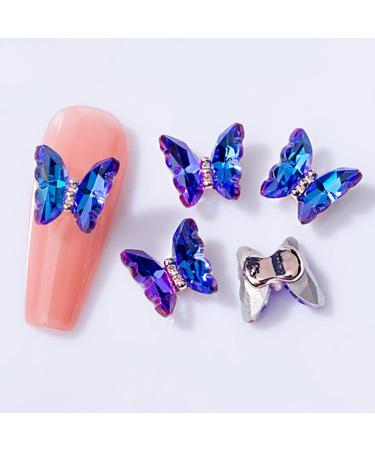 3D Nail Art Rhinestone Crystal AB Butterfly Charms Sparkle Nail Decoration Jewerlry Hand Craft DIY Accessories (MJ12) - Buy Online on GoSupps.com