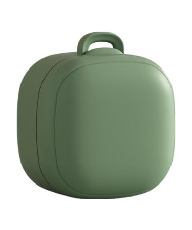 Silicone pacifier container etui |Portable pacifier cover made of silicone |Dustproof silicone pacifier housings for travel outdoor walking newborns boys and girls Tsuchiya Green