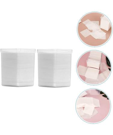 Ipetboom 2 Boxes Cleaning Pads Janitorial Supplies Nail Polish Removers Lash Remover Nail Art Gel Nail Cleansing Pad Cleansing Wipes Glue Wiper Extension Glue Eyelash White Non-woven Fabric - Buy Online on GoSupps.com
