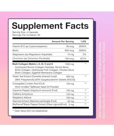 Obvi Collagenic Burn and Guilt Free Carb Blocker| Collagen Peptide-Infused Thermogenic Supplement Support Weight Management Healthier Nails & Longer Hair Enzyme Production - Buy Online on GoSupps.com