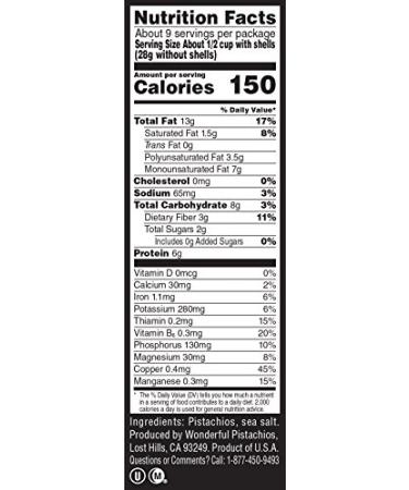 Wonderful Pistachios Roasted & Lightly Salted 16oz Resealable Bag - Premium Snack - Buy Online on GoSupps.com
