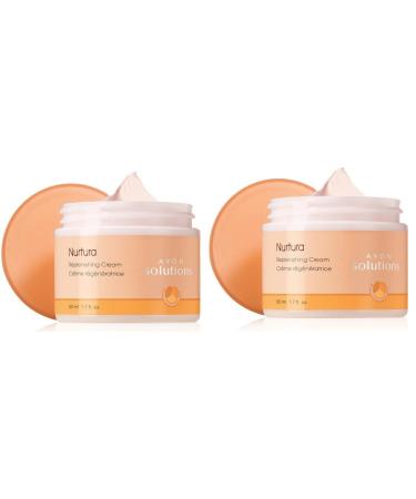 Avon Solutions Nurtura Replenishing Cream Lot of 2