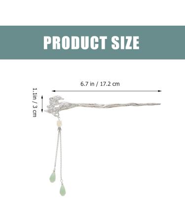 Women Retro Hair Sticks Hair Chopsticks Vintage Ancient Chinese Japanese Hair Sticks Pins Teachers Day for Women ( Lime Green Pendant ) - Buy Online on GoSupps.com