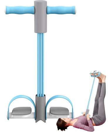 Pedal Resistance Band - Pedal Puller Puller Resistance Bands | Elastic Sit Up Pull Rope with Foot Pedal Multifunctional Yoga Pedal Puller Abdominal Leg Waist Exerciser for Home Gym Yoga Fitness Blue - Buy Online on GoSupps.com