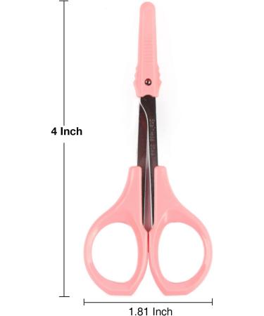 EMILYSTORES 4 Curved Craft Scissors for Eyebrow & Eyelash Extensions - Stainless Steel - Buy Online on GoSupps.com