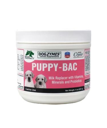 Dogzymes Puppy-Bac Milk Replacer Nutritional Supplement 8 oz
